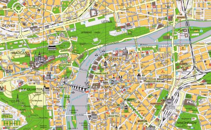 Prague city Center map